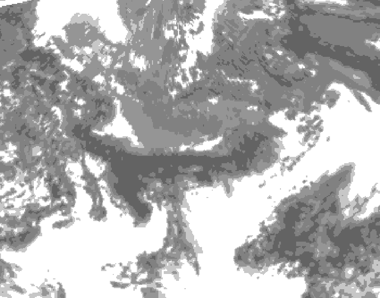 GDPS total cloud 150 hour forecast chart for Canada based on 2026/05/08 1200Z data