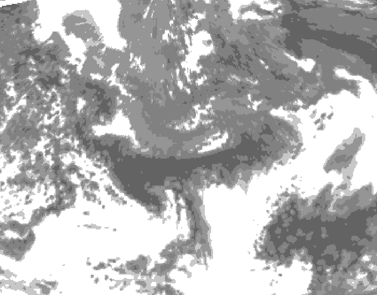 GDPS total cloud 156 hour forecast chart for Canada based on 2026/05/08 1200Z data