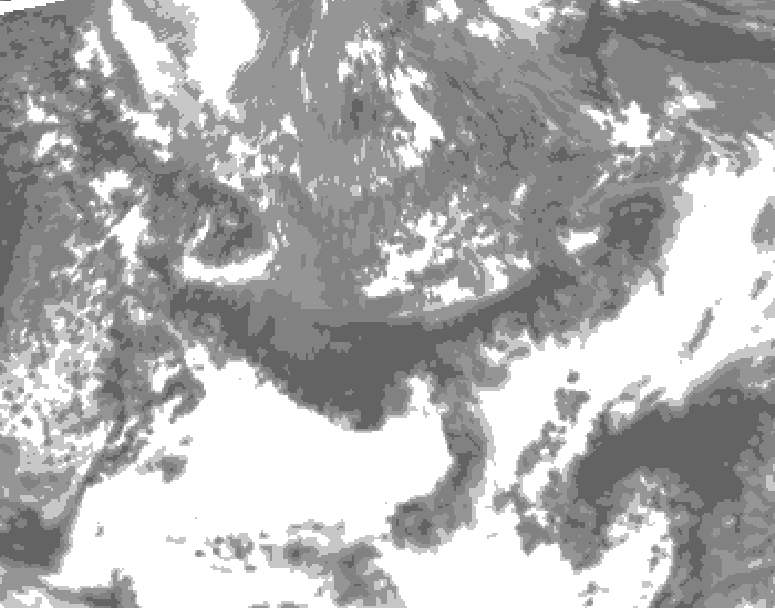 GDPS total cloud 168 hour forecast chart for Canada based on 2026/05/08 1200Z data