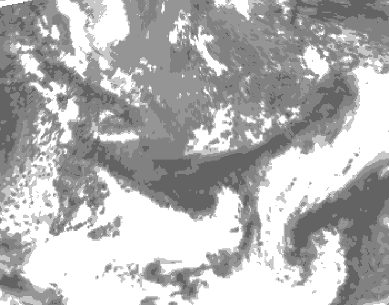 GDPS total cloud 174 hour forecast chart for Canada based on 2026/05/08 1200Z data