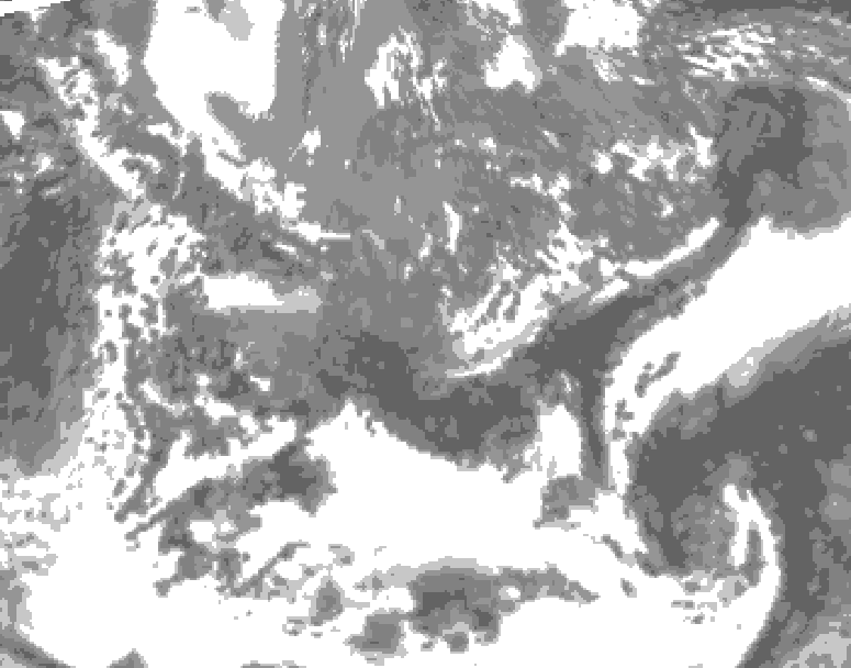 GDPS total cloud 186 hour forecast chart for Canada based on 2026/05/08 1200Z data