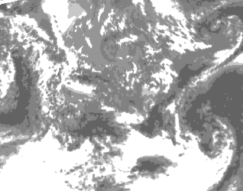 GDPS total cloud 204 hour forecast chart for Canada based on 2026/05/08 1200Z data