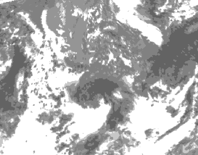 GDPS total cloud 234 hour forecast chart for Canada based on 2026/05/08 1200Z data