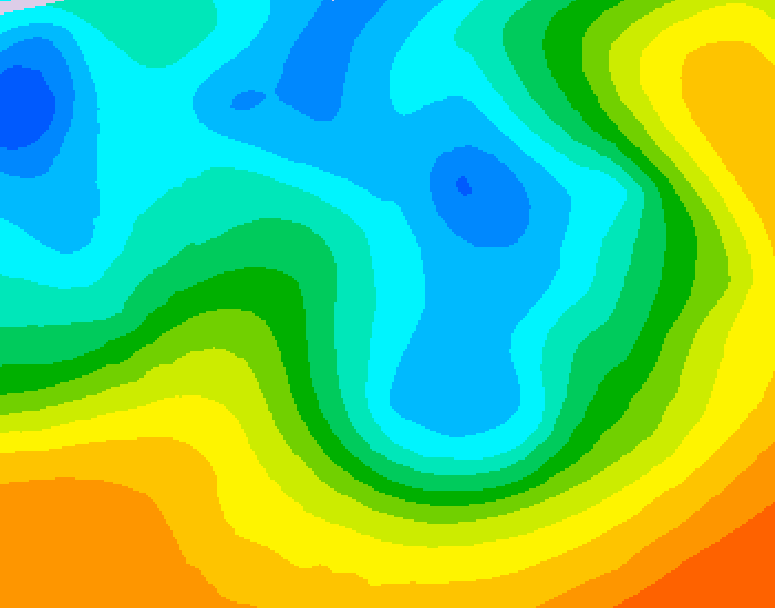 GDPS 500 millibar geopotential height 030 hour forecast chart for Canada based on 2026/05/09 0000Z data