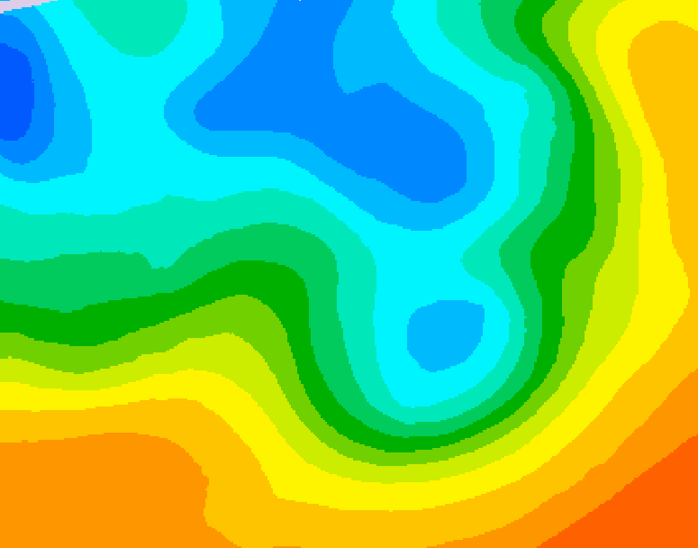 GDPS 500 millibar geopotential height 042 hour forecast chart for Canada based on 2026/05/09 0000Z data