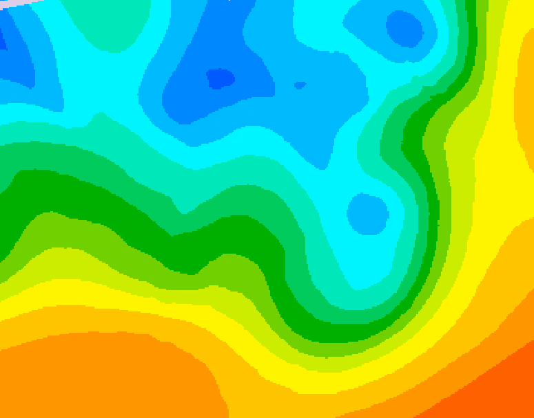 GDPS 500 millibar geopotential height 060 hour forecast chart for Canada based on 2026/05/09 0000Z data