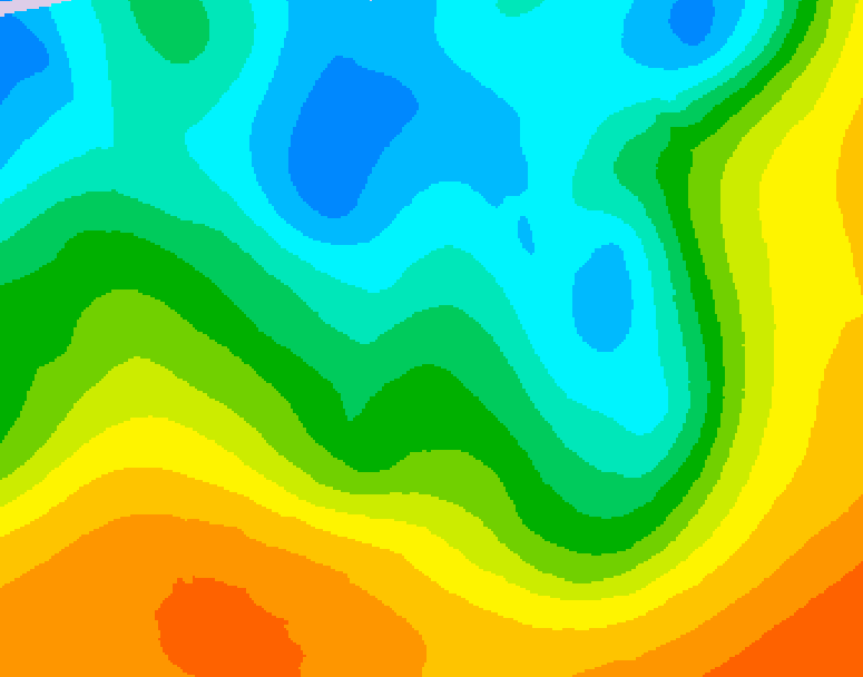 GDPS 500 millibar geopotential height 072 hour forecast chart for Canada based on 2026/05/09 0000Z data