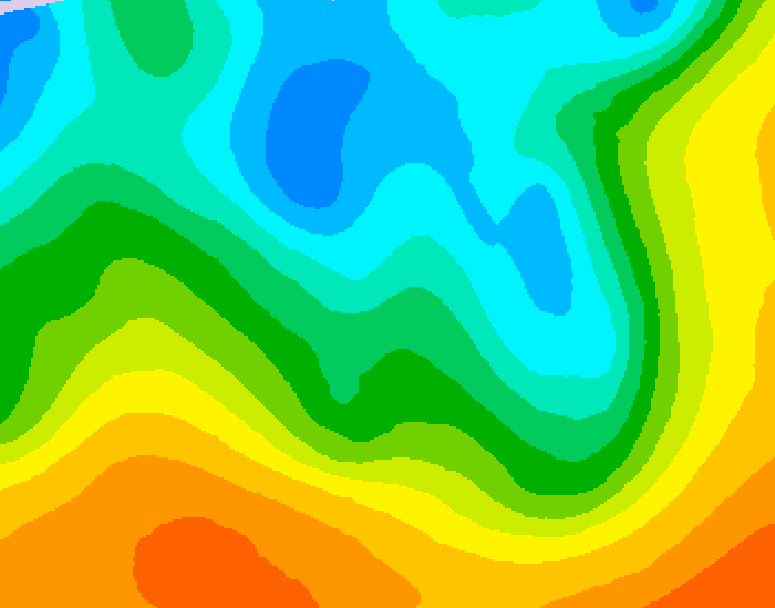 GDPS 500 millibar geopotential height 078 hour forecast chart for Canada based on 2026/05/09 0000Z data