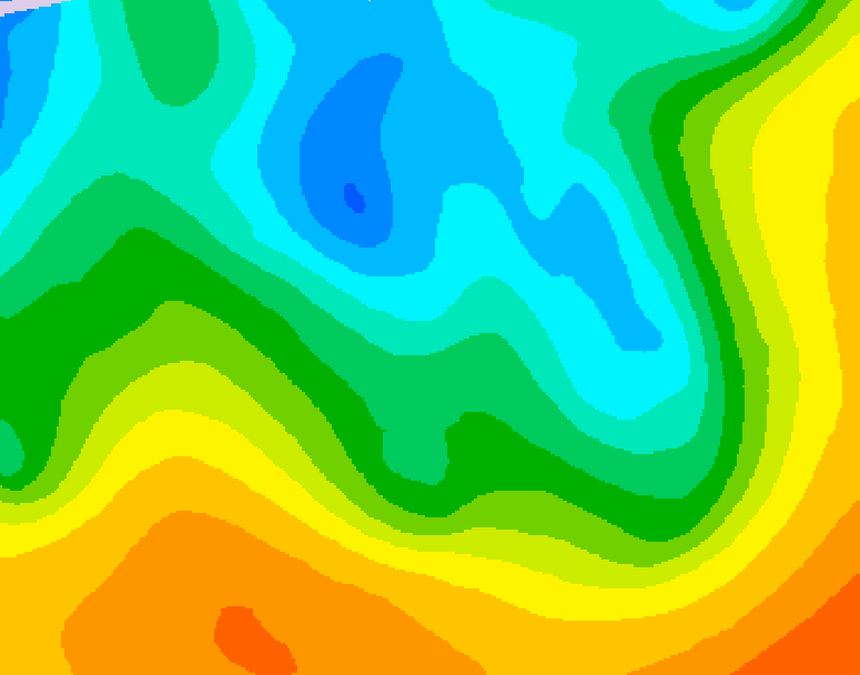GDPS 500 millibar geopotential height 084 hour forecast chart for Canada based on 2026/05/09 0000Z data