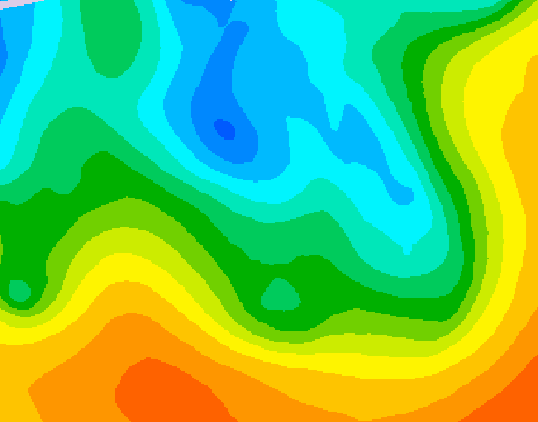 GDPS 500 millibar geopotential height 090 hour forecast chart for Canada based on 2026/05/09 0000Z data