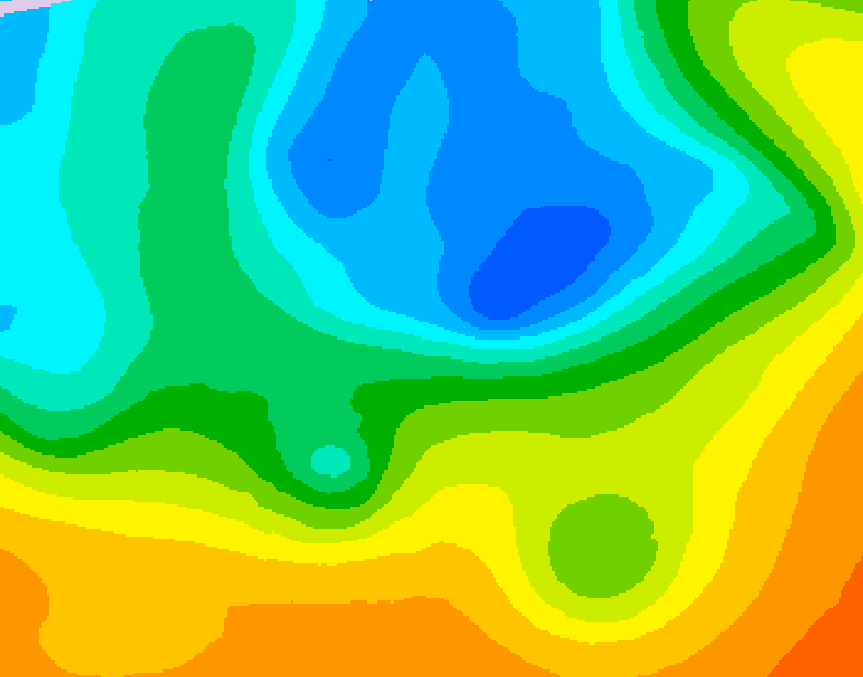 GDPS 500 millibar geopotential height 138 hour forecast chart for Canada based on 2026/05/09 0000Z data
