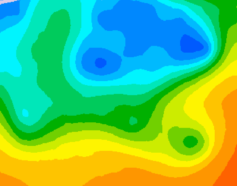 GDPS 500 millibar geopotential height 168 hour forecast chart for Canada based on 2026/05/09 0000Z data