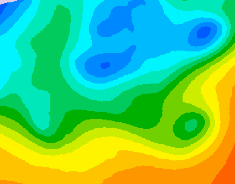 GDPS 500 millibar geopotential height 180 hour forecast chart for Canada based on 2026/05/09 0000Z data