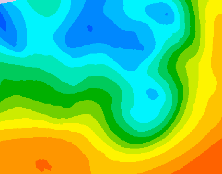 GDPS 500 millibar geopotential height 042 hour forecast chart for Canada based on 2026/05/09 1200Z data