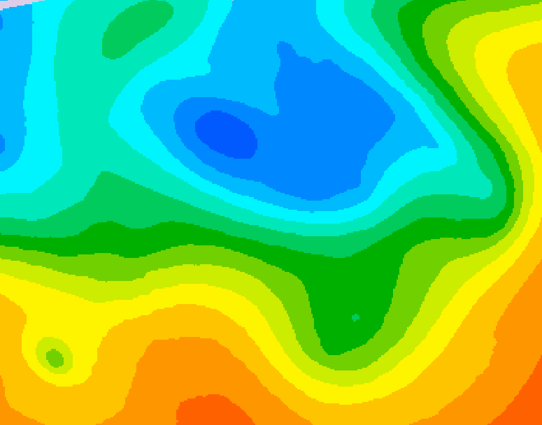 GDPS 500 millibar geopotential height 108 hour forecast chart for Canada based on 2026/05/09 1200Z data