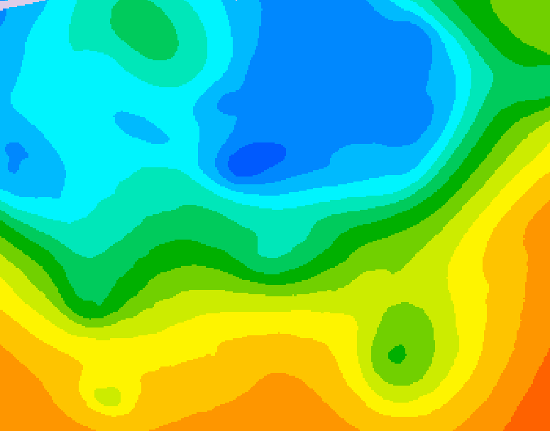 GDPS 500 millibar geopotential height 138 hour forecast chart for Canada based on 2026/05/09 1200Z data
