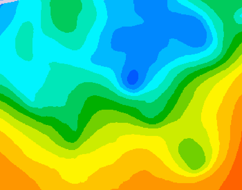 GDPS 500 millibar geopotential height 156 hour forecast chart for Canada based on 2026/05/09 1200Z data