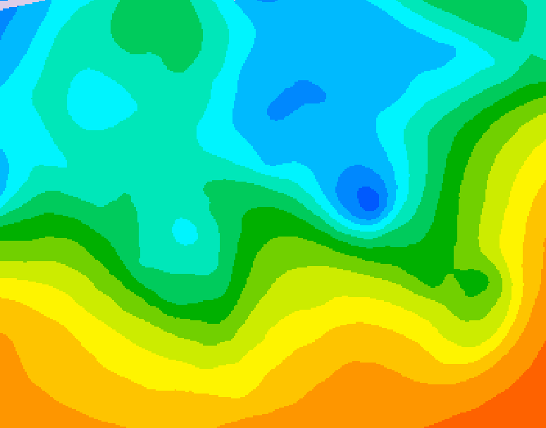 GDPS 500 millibar geopotential height 174 hour forecast chart for Canada based on 2026/05/09 1200Z data