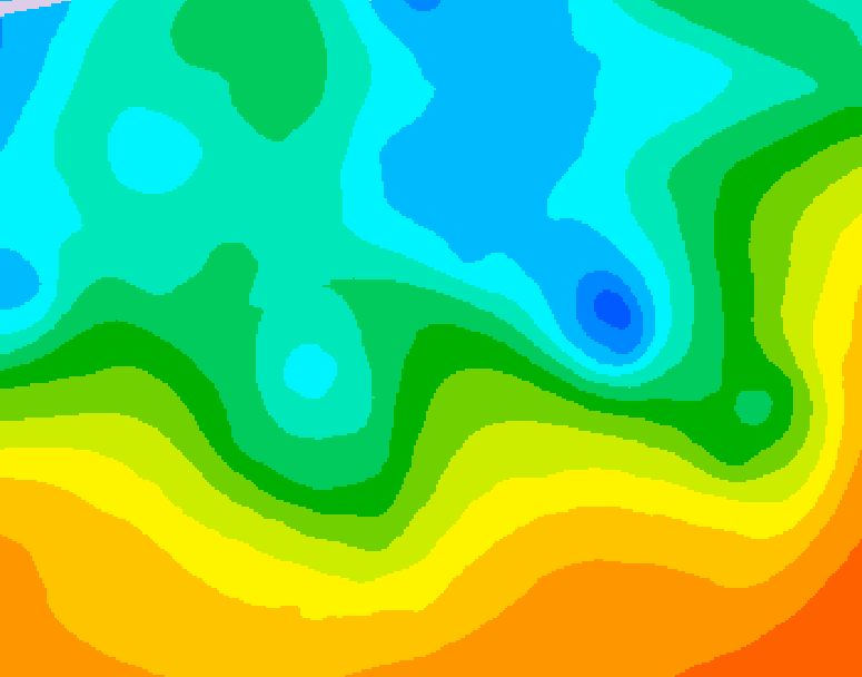 GDPS 500 millibar geopotential height 180 hour forecast chart for Canada based on 2026/05/09 1200Z data