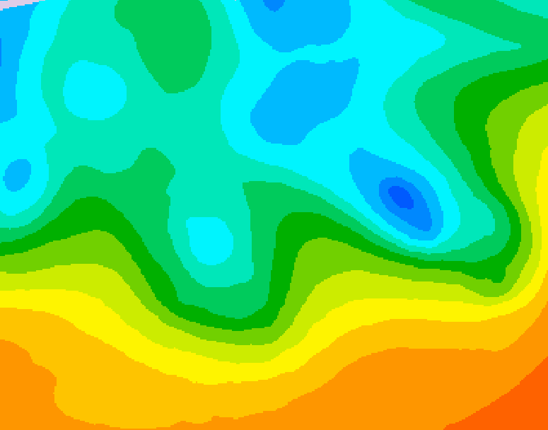 GDPS 500 millibar geopotential height 186 hour forecast chart for Canada based on 2026/05/09 1200Z data