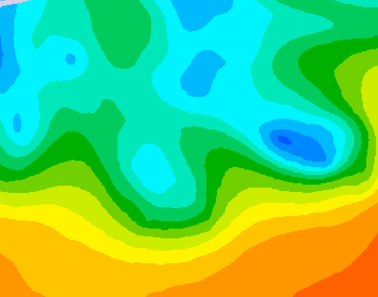 GDPS 500 millibar geopotential height 192 hour forecast chart for Canada based on 2026/05/09 1200Z data