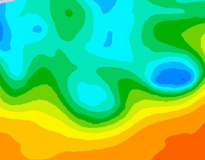 GDPS 500 millibar geopotential height 198 hour forecast chart for Canada based on 2026/05/09 1200Z data