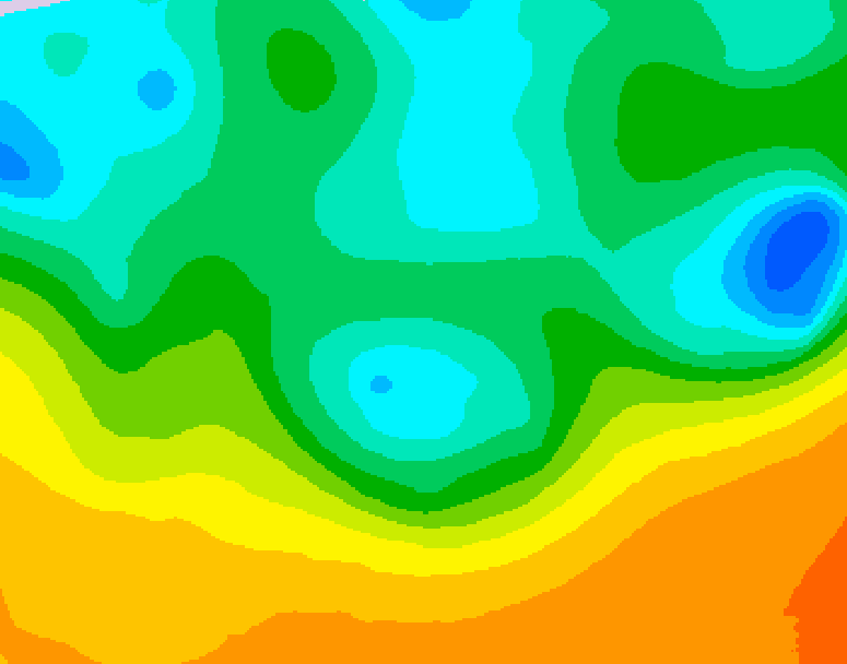 GDPS 500 millibar geopotential height 210 hour forecast chart for Canada based on 2026/05/09 1200Z data