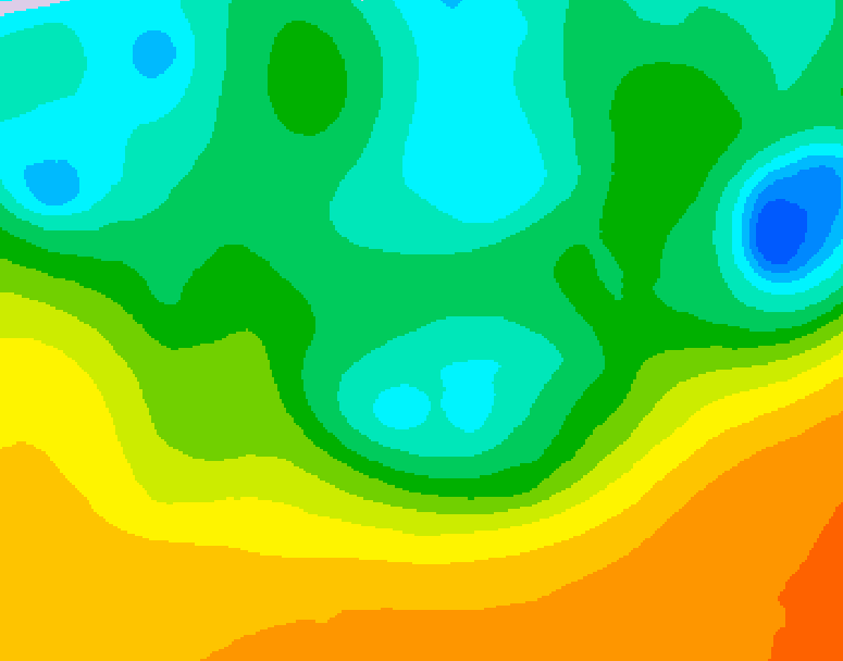 GDPS 500 millibar geopotential height 222 hour forecast chart for Canada based on 2026/05/09 1200Z data