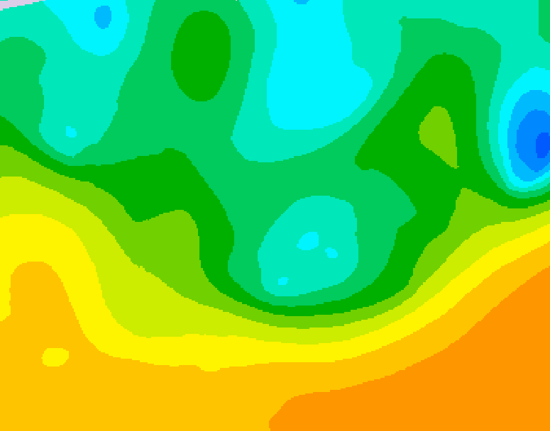 GDPS 500 millibar geopotential height 234 hour forecast chart for Canada based on 2026/05/09 1200Z data
