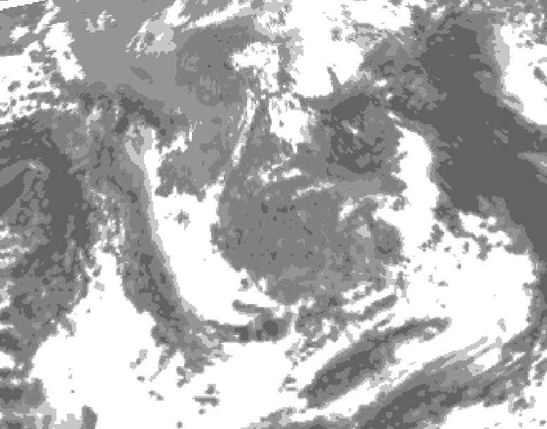 GDPS total cloud 006 hour forecast chart for Canada based on 2026/05/09 0000Z data