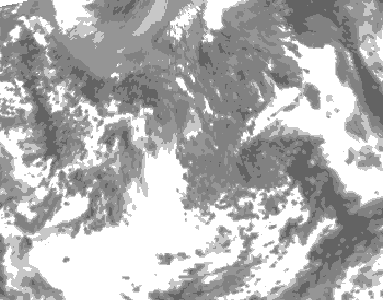 GDPS total cloud 048 hour forecast chart for Canada based on 2026/05/09 0000Z data