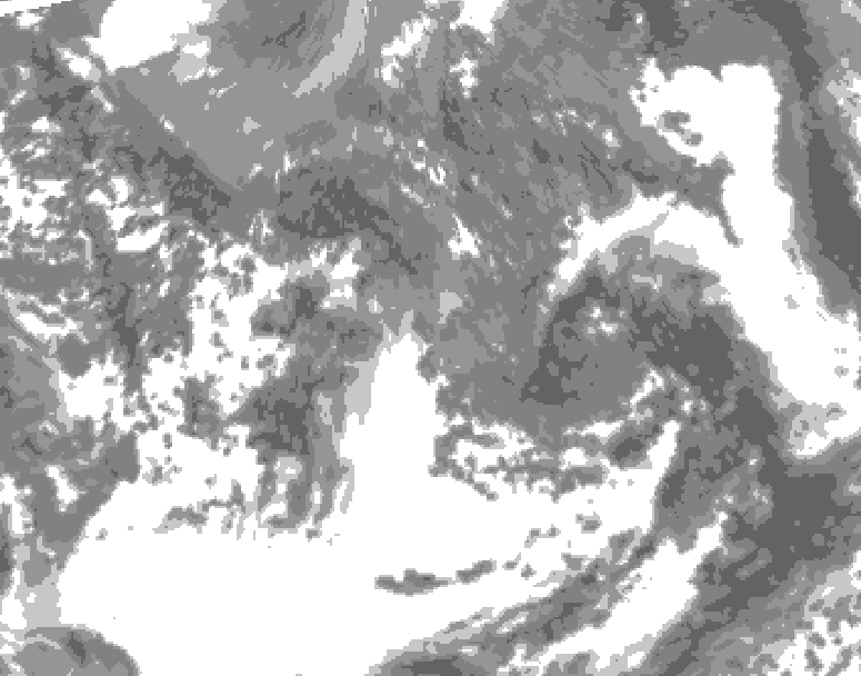 GDPS total cloud 054 hour forecast chart for Canada based on 2026/05/09 0000Z data
