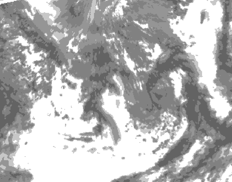 GDPS total cloud 066 hour forecast chart for Canada based on 2026/05/09 0000Z data