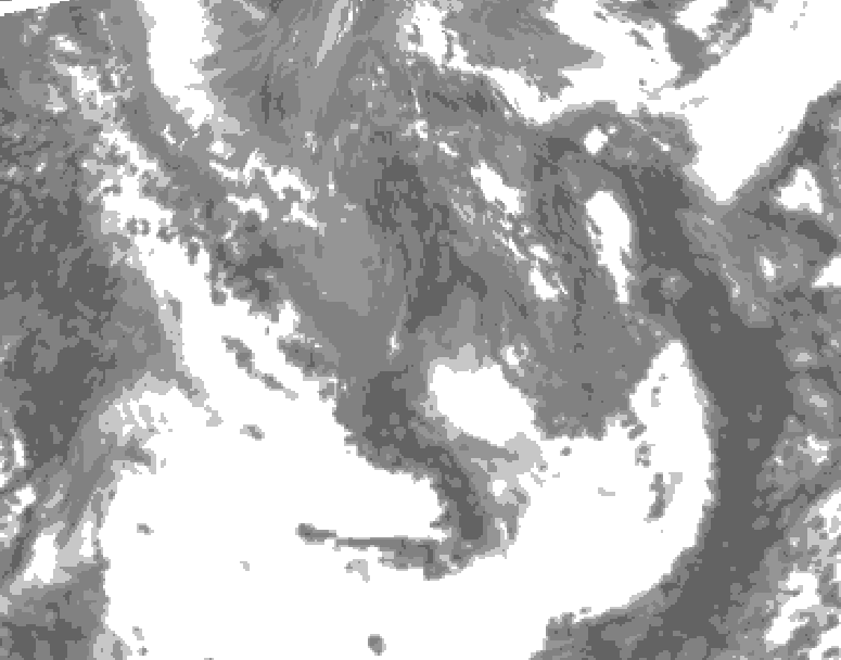 GDPS total cloud 084 hour forecast chart for Canada based on 2026/05/09 0000Z data