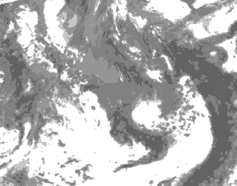 GDPS total cloud 096 hour forecast chart for Canada based on 2026/05/09 0000Z data