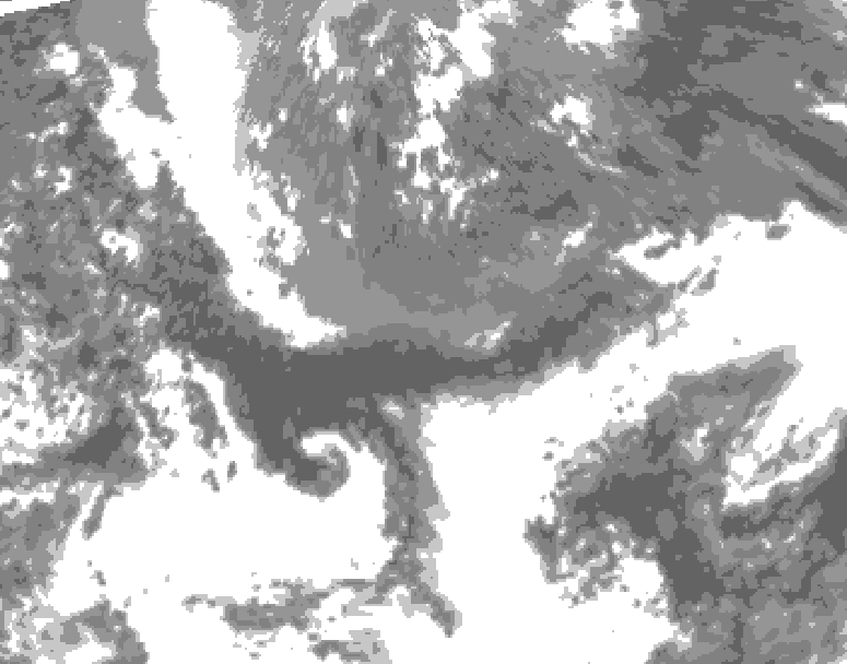 GDPS total cloud 138 hour forecast chart for Canada based on 2026/05/09 0000Z data