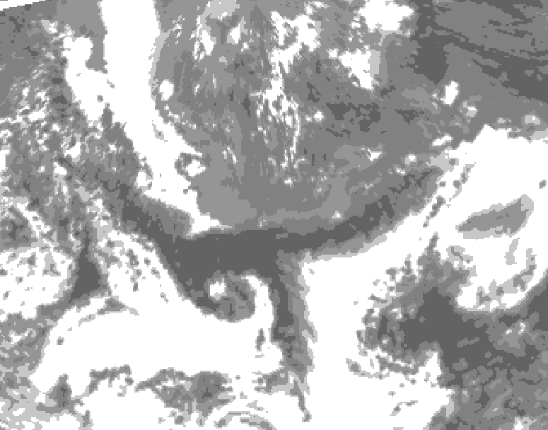 GDPS total cloud 144 hour forecast chart for Canada based on 2026/05/09 0000Z data