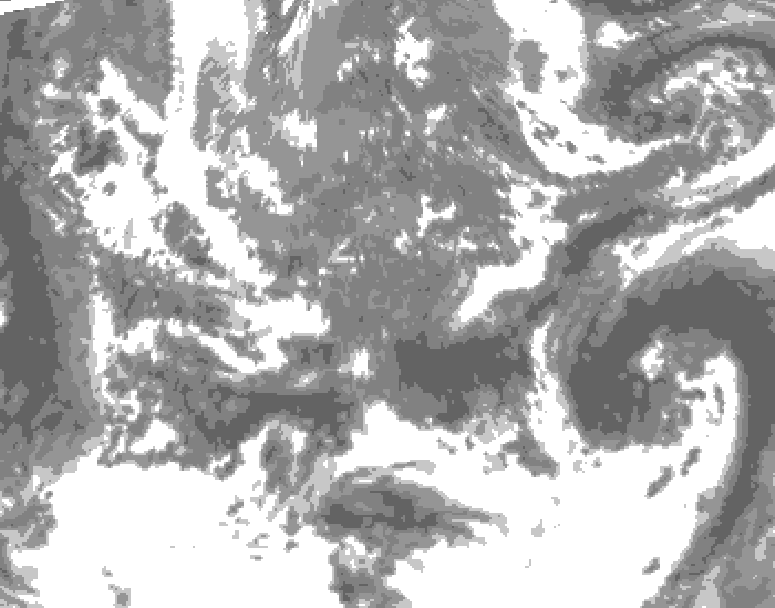 GDPS total cloud 186 hour forecast chart for Canada based on 2026/05/09 0000Z data