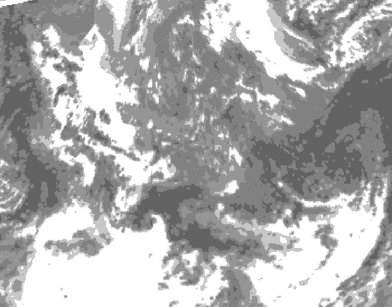 GDPS total cloud 204 hour forecast chart for Canada based on 2026/05/09 0000Z data