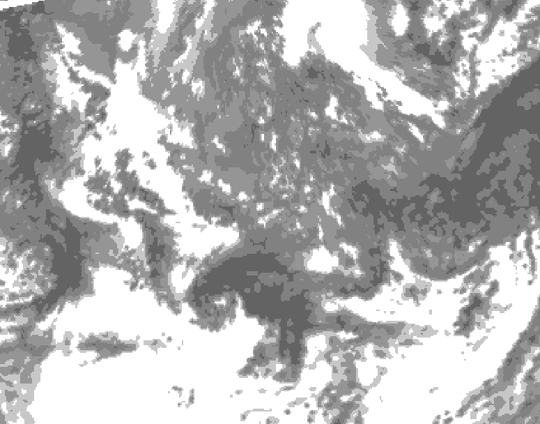 GDPS total cloud 210 hour forecast chart for Canada based on 2026/05/09 0000Z data