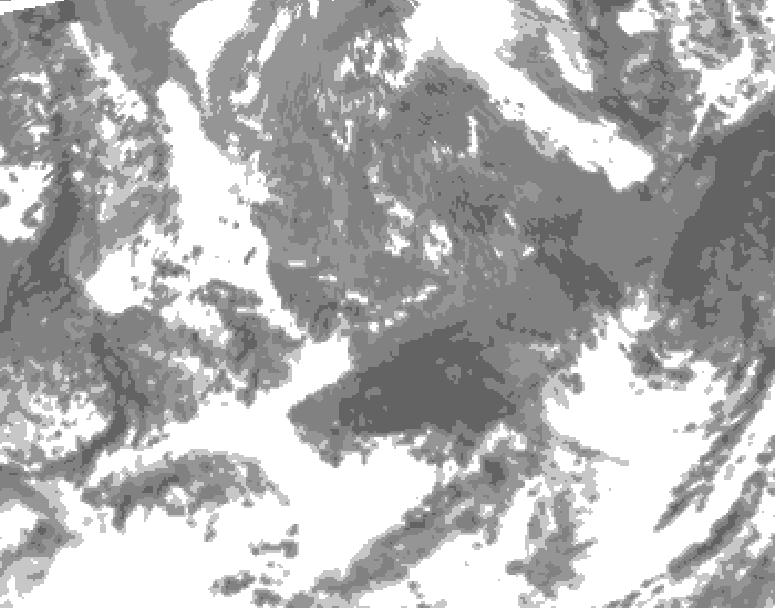 GDPS total cloud 222 hour forecast chart for Canada based on 2026/05/09 0000Z data