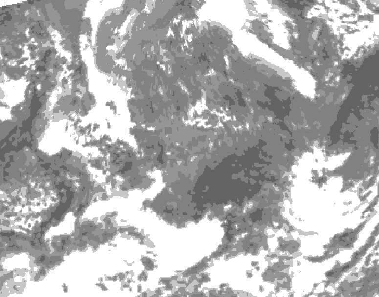 GDPS total cloud 228 hour forecast chart for Canada based on 2026/05/09 0000Z data