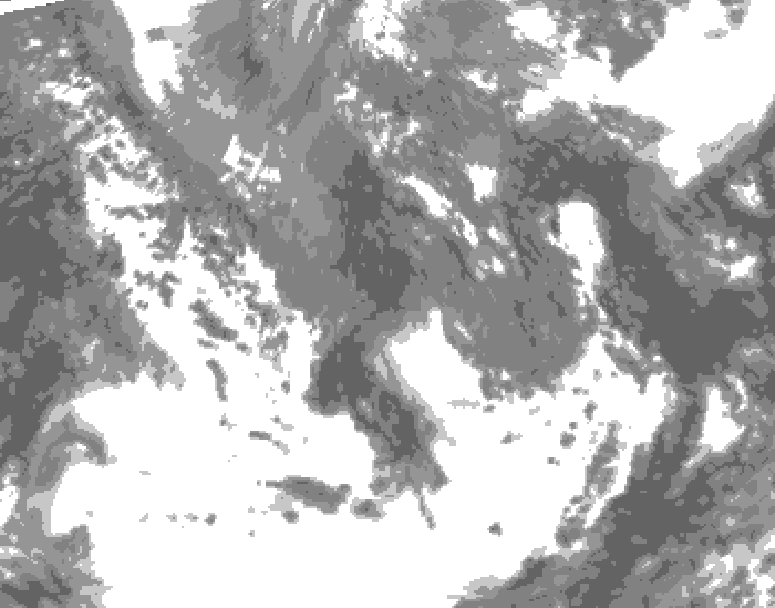 GDPS total cloud 066 hour forecast chart for Canada based on 2026/05/09 1200Z data