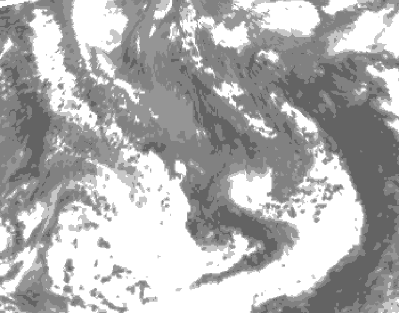 GDPS total cloud 084 hour forecast chart for Canada based on 2026/05/09 1200Z data