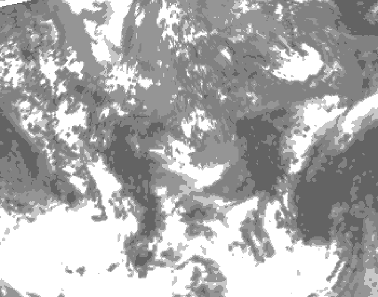 GDPS total cloud 162 hour forecast chart for Canada based on 2026/05/09 1200Z data