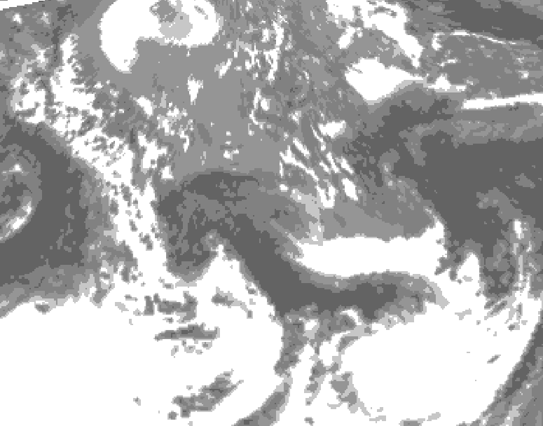 GDPS total cloud 186 hour forecast chart for Canada based on 2026/05/09 1200Z data