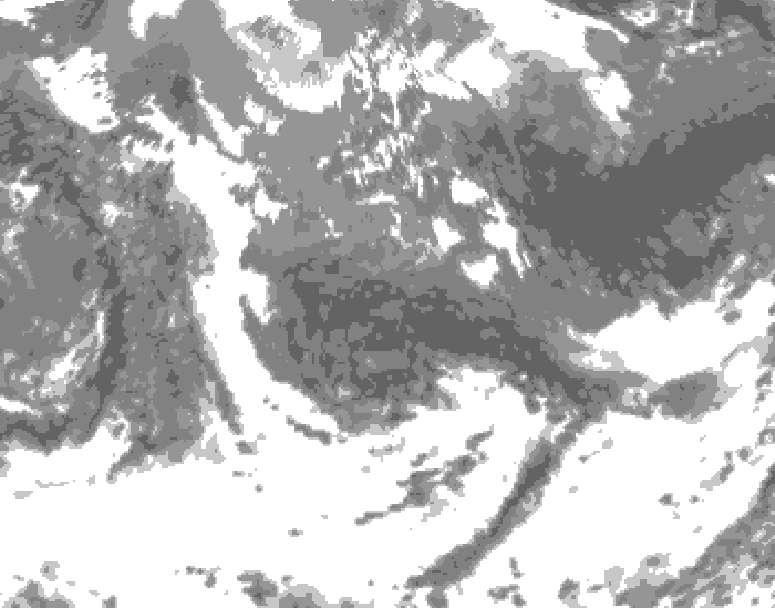 GDPS total cloud 210 hour forecast chart for Canada based on 2026/05/09 1200Z data