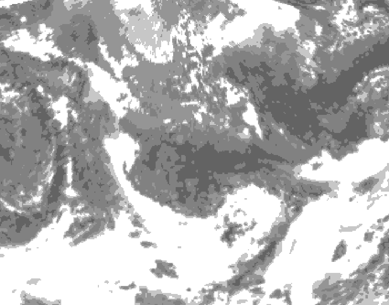 GDPS total cloud 216 hour forecast chart for Canada based on 2026/05/09 1200Z data