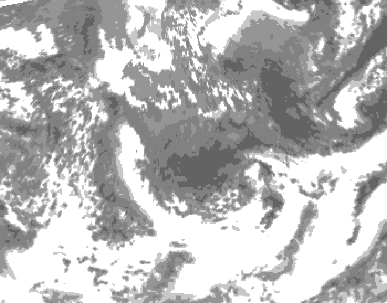 GDPS total cloud 228 hour forecast chart for Canada based on 2026/05/09 1200Z data