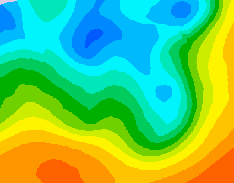 GDPS 500 millibar geopotential height 042 hour forecast chart for Canada based on 2026/05/10 0000Z data